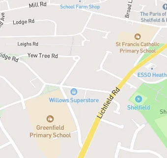 map for Willows Superstore