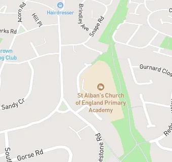 map for St Alban's Church of England Primary School