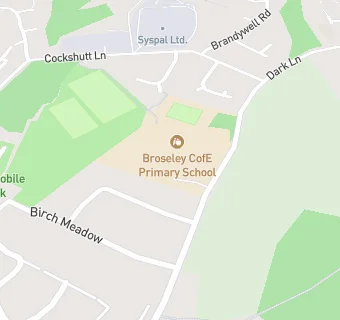 map for Broseley CofE Primary School