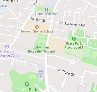 map for Lakenham Primary School