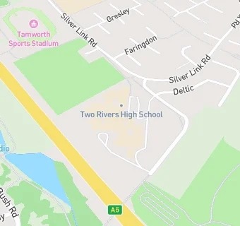 map for Two Rivers High School