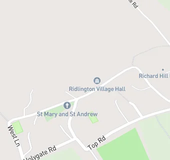 map for Ridlington Village Hall