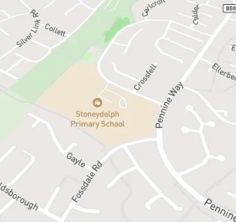 map for Stoneydelph Junior School