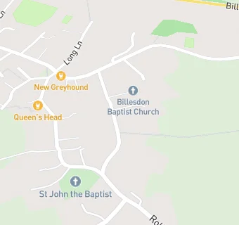 map for Billesdon Chapel Drop-In