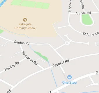 map for Rake Gate Infant School