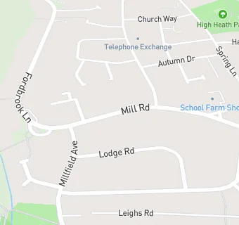 map for Mill Lodge Care Home