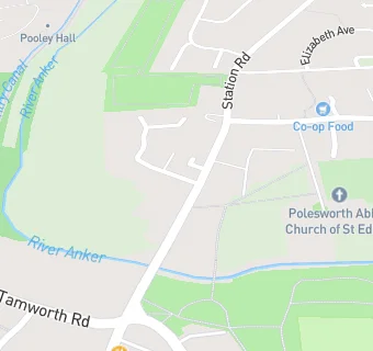 map for Polesworth Dental Surgery