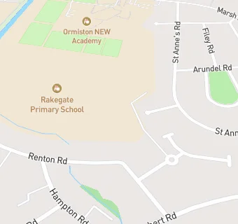 map for Rakegate Primary School