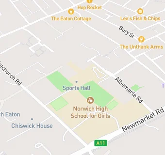 map for Norwich High School For Girls