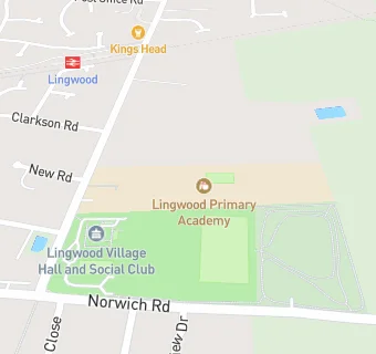 map for Lingwood Primary and Nursery School