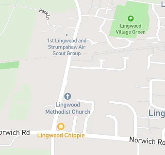 map for Lingwood First and Nursery School