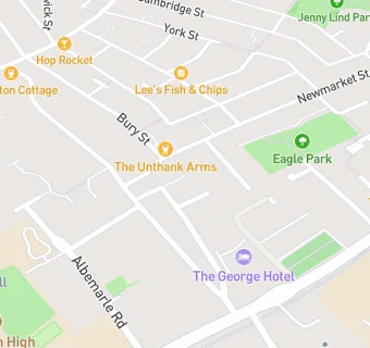 map for The George Hotel Norwich