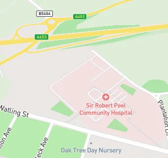 map for Sir Robert Peel Hospital