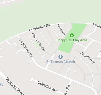 map for St Thomas Church
