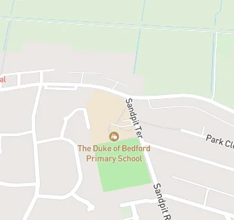 map for The Duke of Bedford Primary School