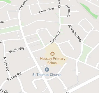 map for Mossley Infant School