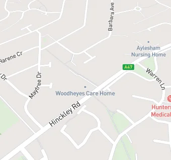 map for Woodheyes Care Home