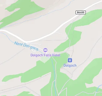 map for Dolgoch Falls