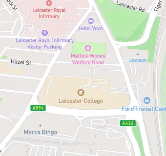 map for Leicester South Fields College