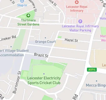 map for Leicester Electricity Sports Cricket  Club