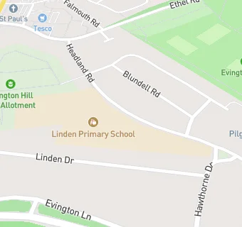 map for Linden Primary School