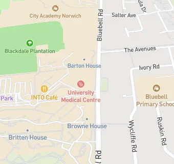 map for Uea Medical Centre