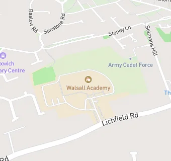 map for Walsall Academy