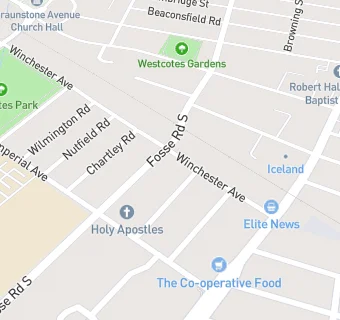 map for Winchester Avenue Dental Practice