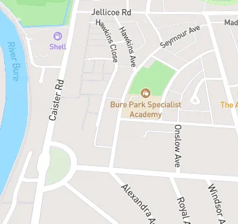 map for Bure Park Specialist Academy