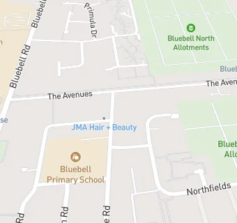 map for Bluebell Primary School