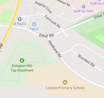 map for Linden Primary School