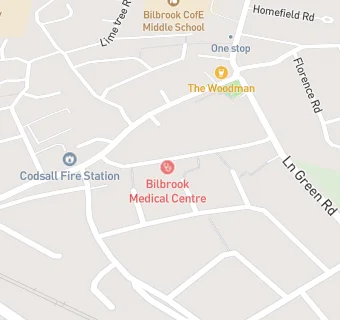 map for Bilbrook Medical Centre