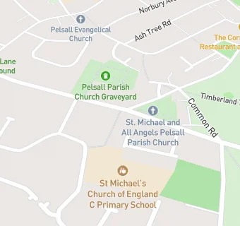 map for Pelsall Parish Church