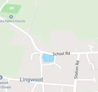 map for Lingwood Junior School