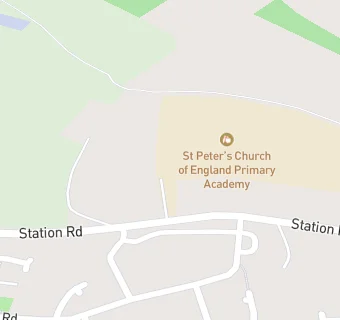 map for St Peter's Church of England Primary School