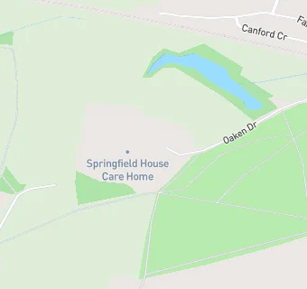 map for Springfield House Care Home