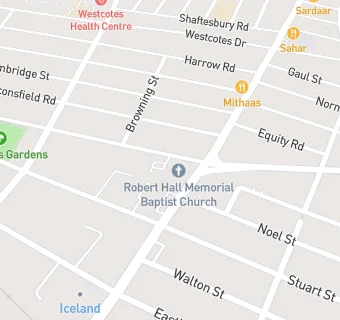 map for Robert Hall Memorial Baptist Church