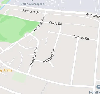 map for Ashfield Surgery