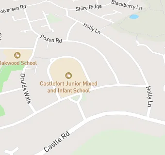 map for Castlefort Junior Mixed and Infant School