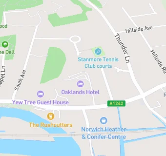 map for Oaklands Hotel