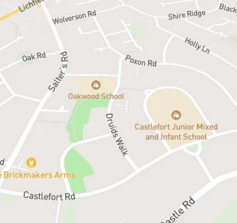 map for Oakwood School