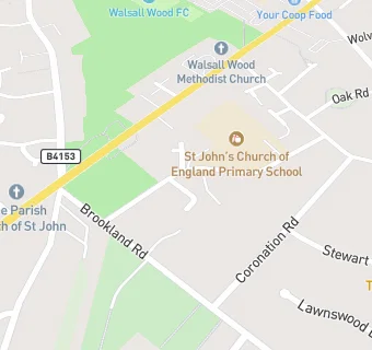 map for St John's Church of England Primary School