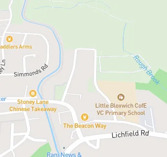 map for Little Bloxwich Primary School