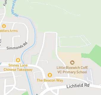 map for Little Bloxwich CofE VC Primary School