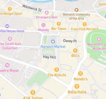 map for Norwich Foodbank - The Chantry Distribution Centre