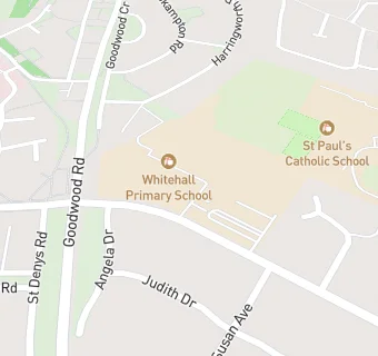 map for Whitehall Primary School