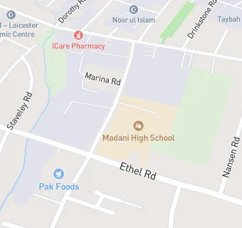 map for Madani Girls' School