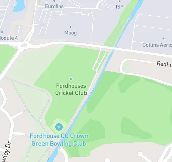 map for Fordhouses Cricket Club