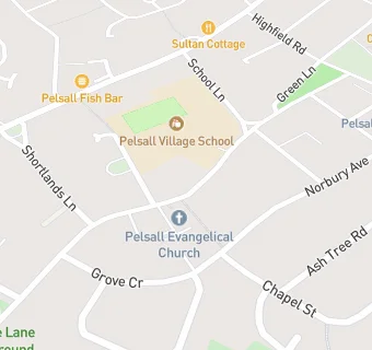 map for Pelsall JM School