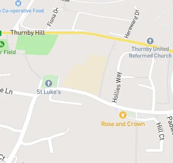 map for Thurnby, St Luke's Church of England Primary School